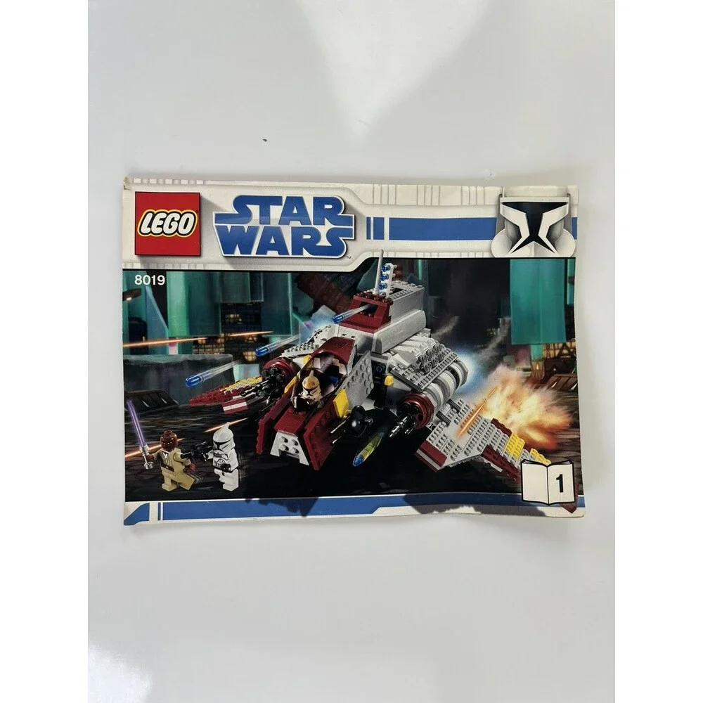 LEGO STAR WARS #8019 REPUBLIC ATTACK SHUTTLE INSTRUCTION MANUALS - BOOKS 1 ONLY